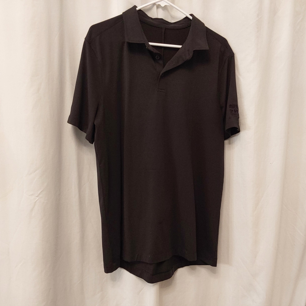 lululemon athletica Men's Black Performance Polo